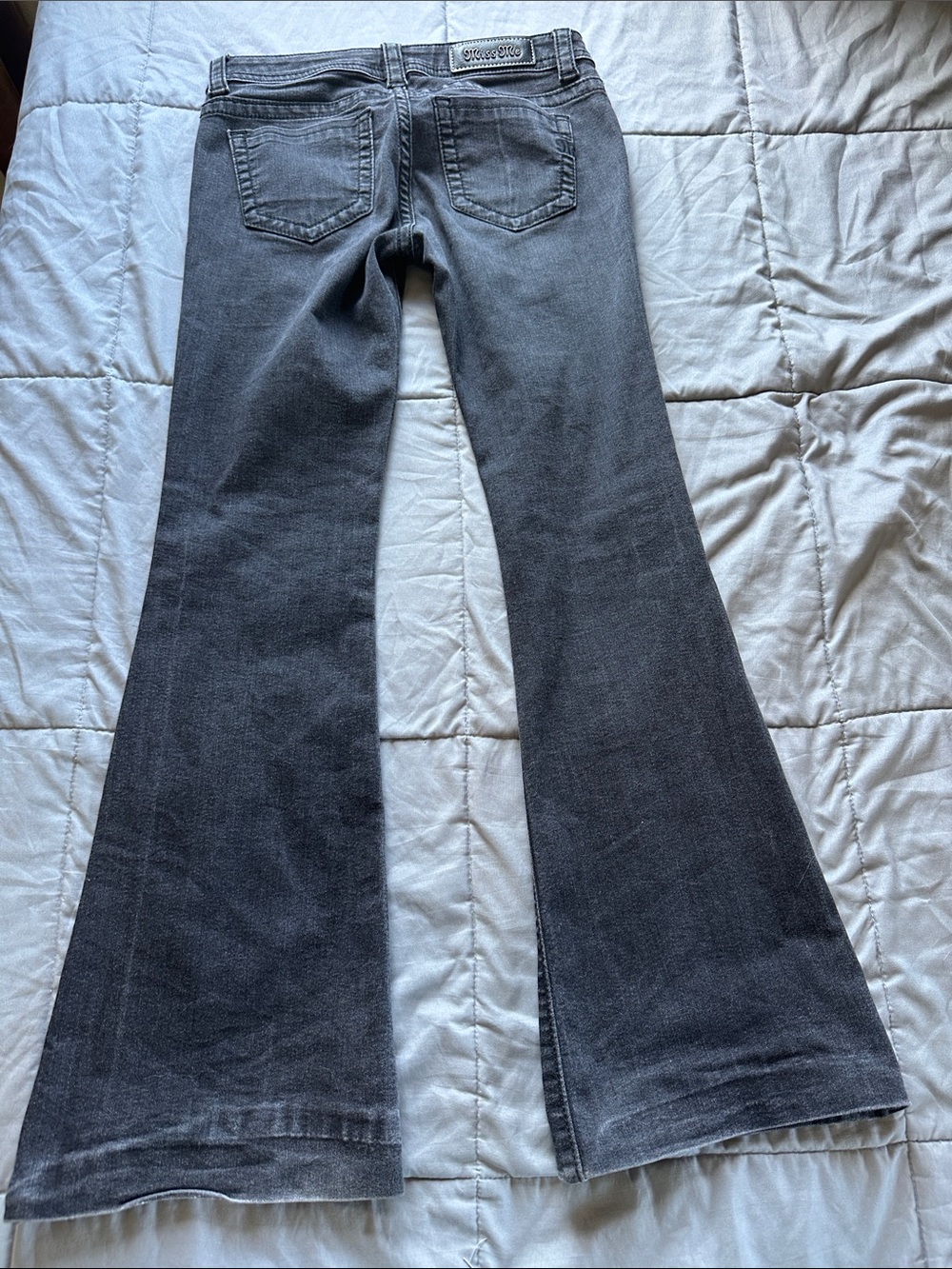 Miss Me Black Flared Jeans - Wide Leg - Picture 2 of 7